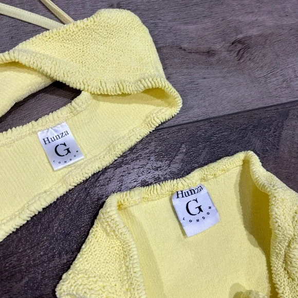 Hunza G Gigi bikini set in yellow - Picture 3 of 5